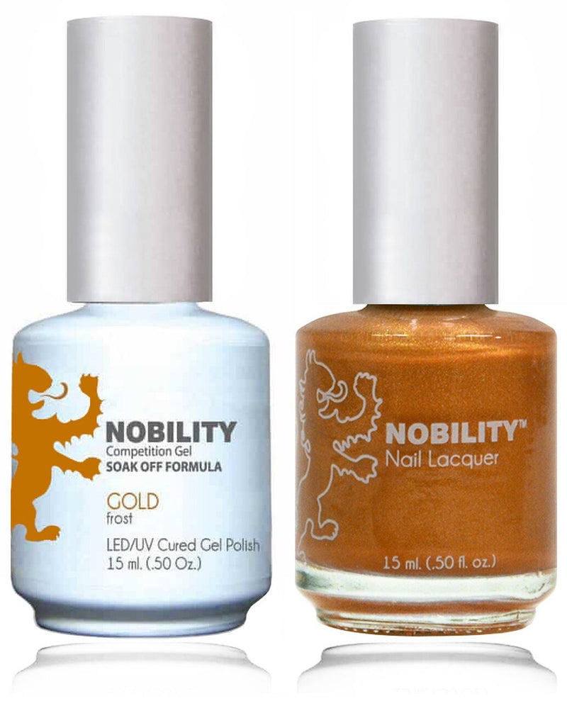 NBCS005 - NOBILITY GEL POLISH & NAIL LACQUER - GOLD 0.5oz